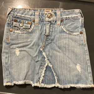True Religion denim skirt